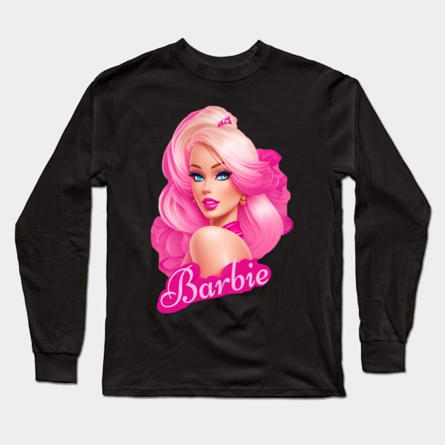 Barbie girl Long Sleeve T-Shirt by AOAOCreation